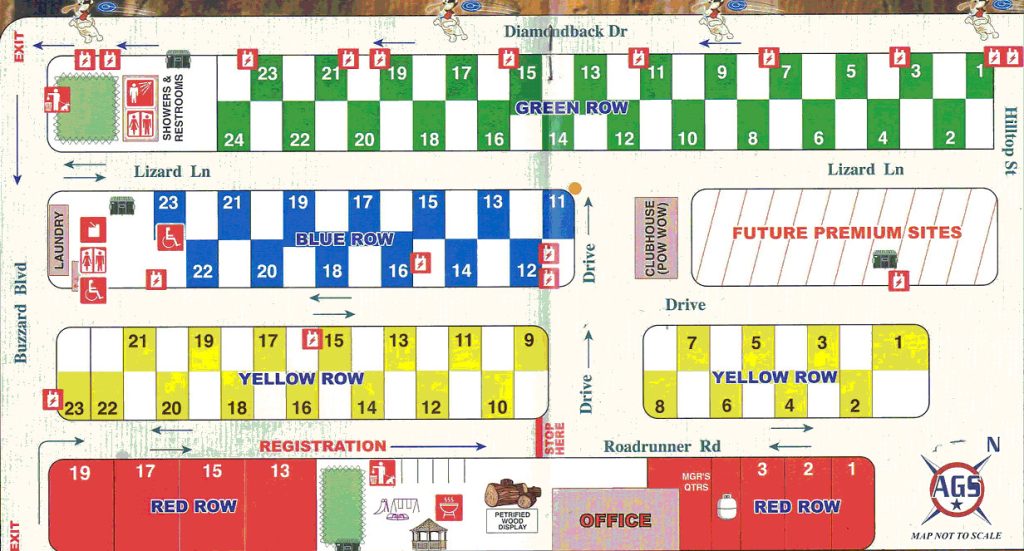 OK RV Park - Park Map